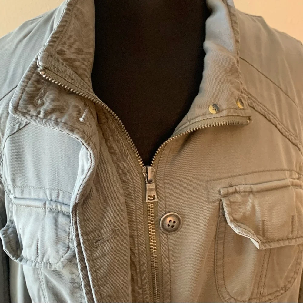 Women's Light Gray Utility Field Jacket - Unbranded
